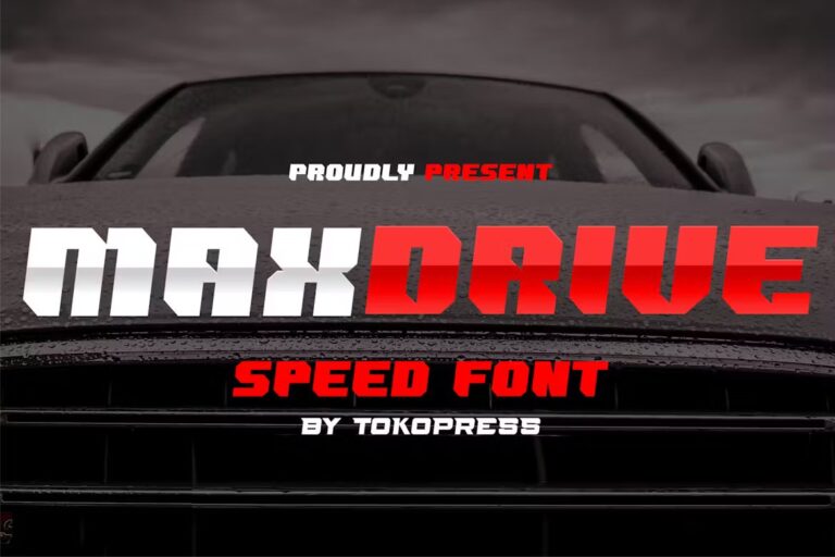 60 Top Car Racing Fonts for Car Brandings