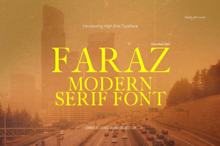Faraz Modern Serif Font – Free Download