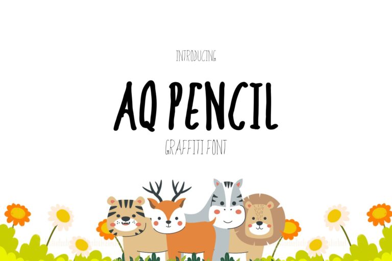 AQ Pencil Graffiti Font Feature Image