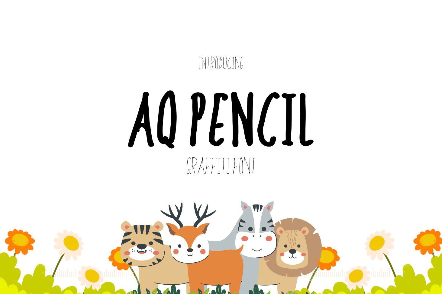 AQ Pencil Graffiti Font Feature Image