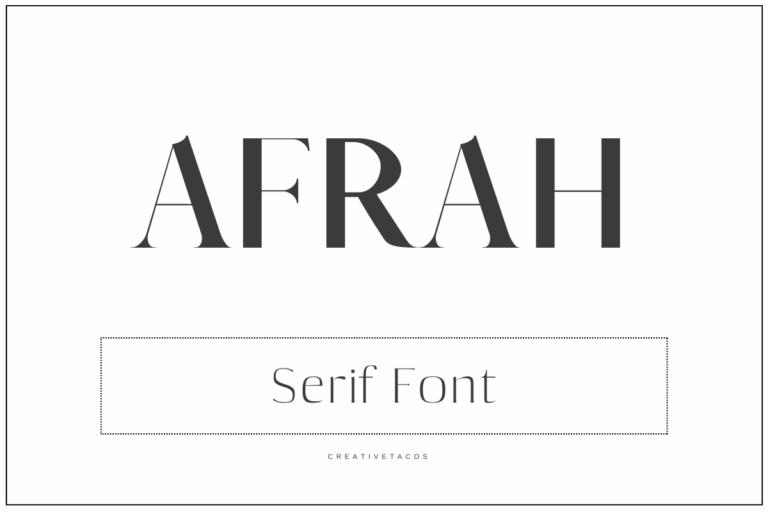 Afrah Serif Font Featured Image