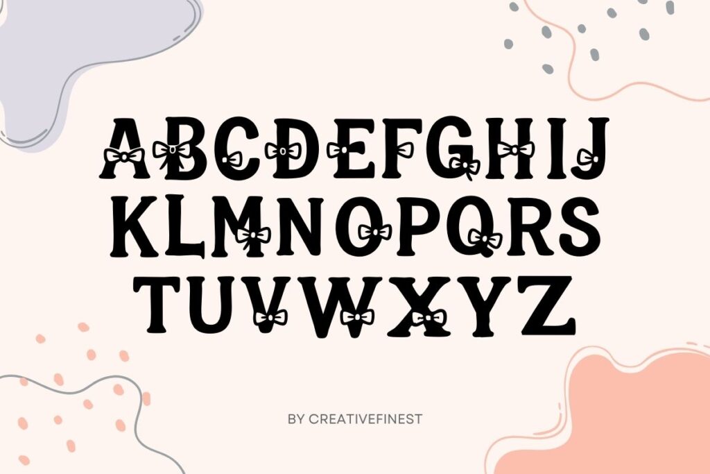 Amora Bow Font Preview 3