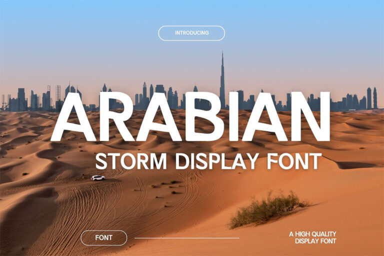 Arabian Storm Display Font