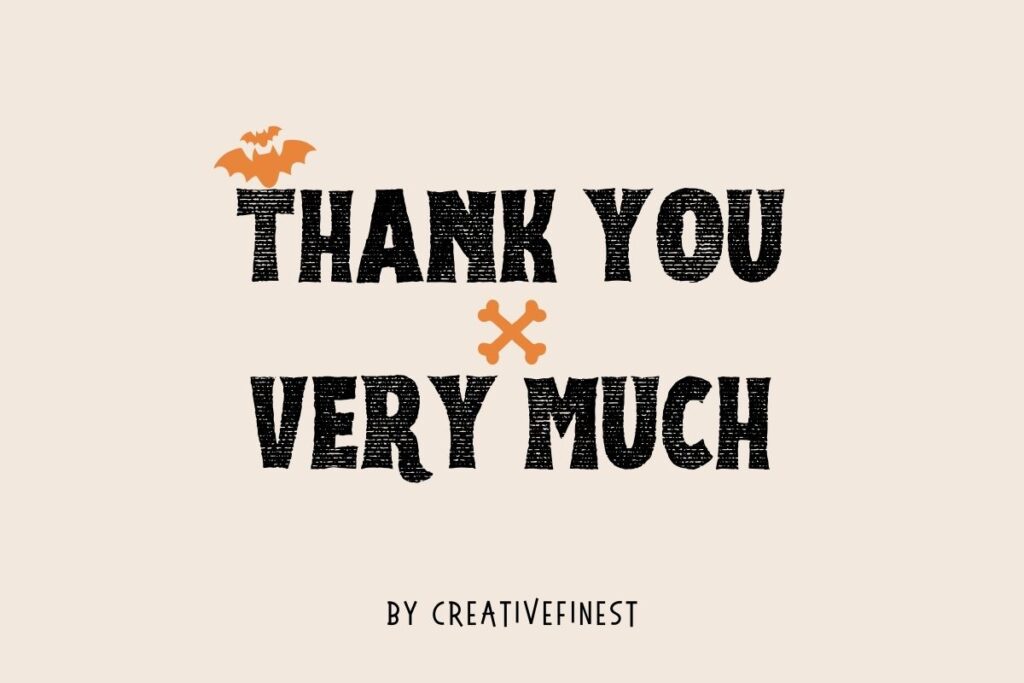 Boo-tiful Halloween Font Preview 6