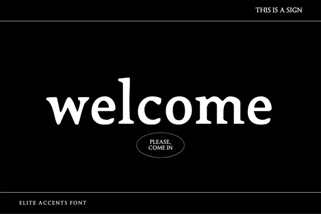 Elite Accents Font Preview 5