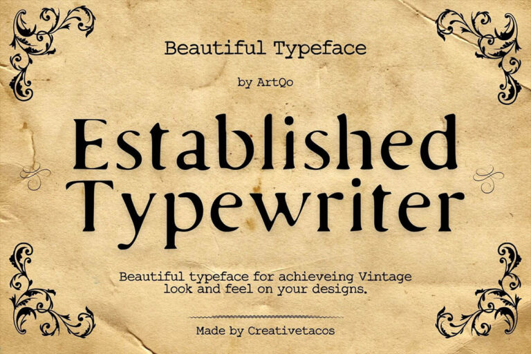 Established Typewriter Font Feature Image