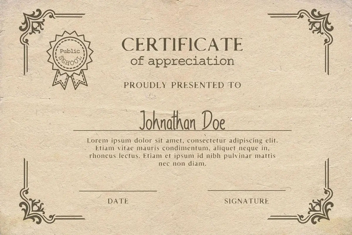 Established Typewriter Font Preview 6