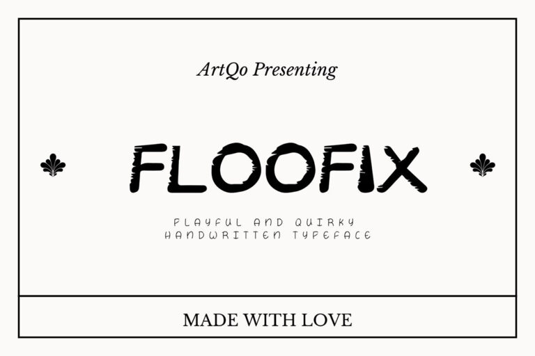 Floofix Font – Playful and Quirky Handwritten Typeface
