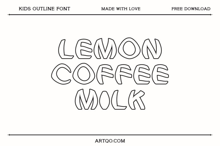 Lemon Coffee Milk Font Feature Image