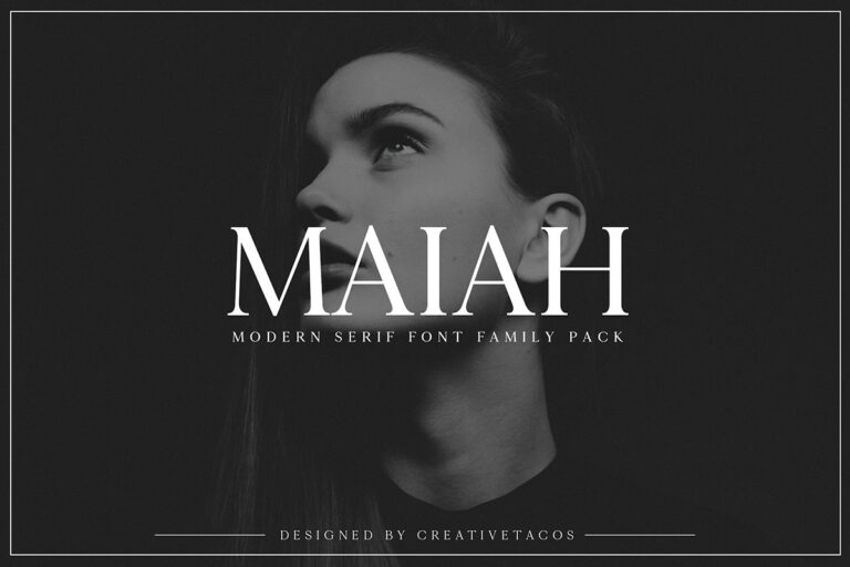 Maiah Serif Font Feature Image