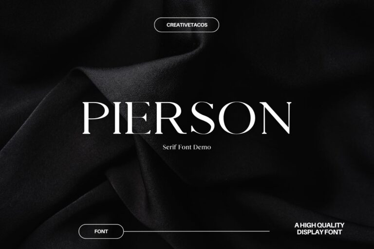 Pierson Serif Font Feature Image