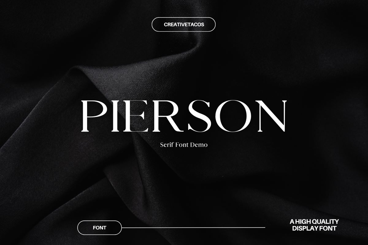 Pierson Serif Font Feature Image