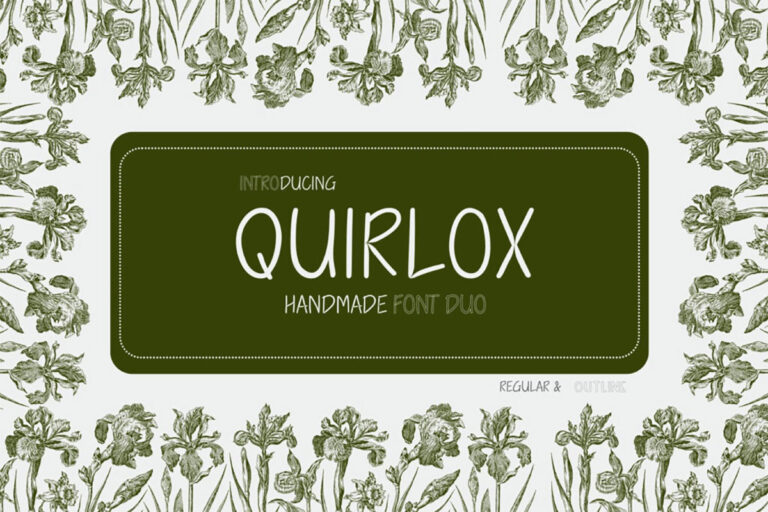 Quirlox Handmade Font Duo Feature Image