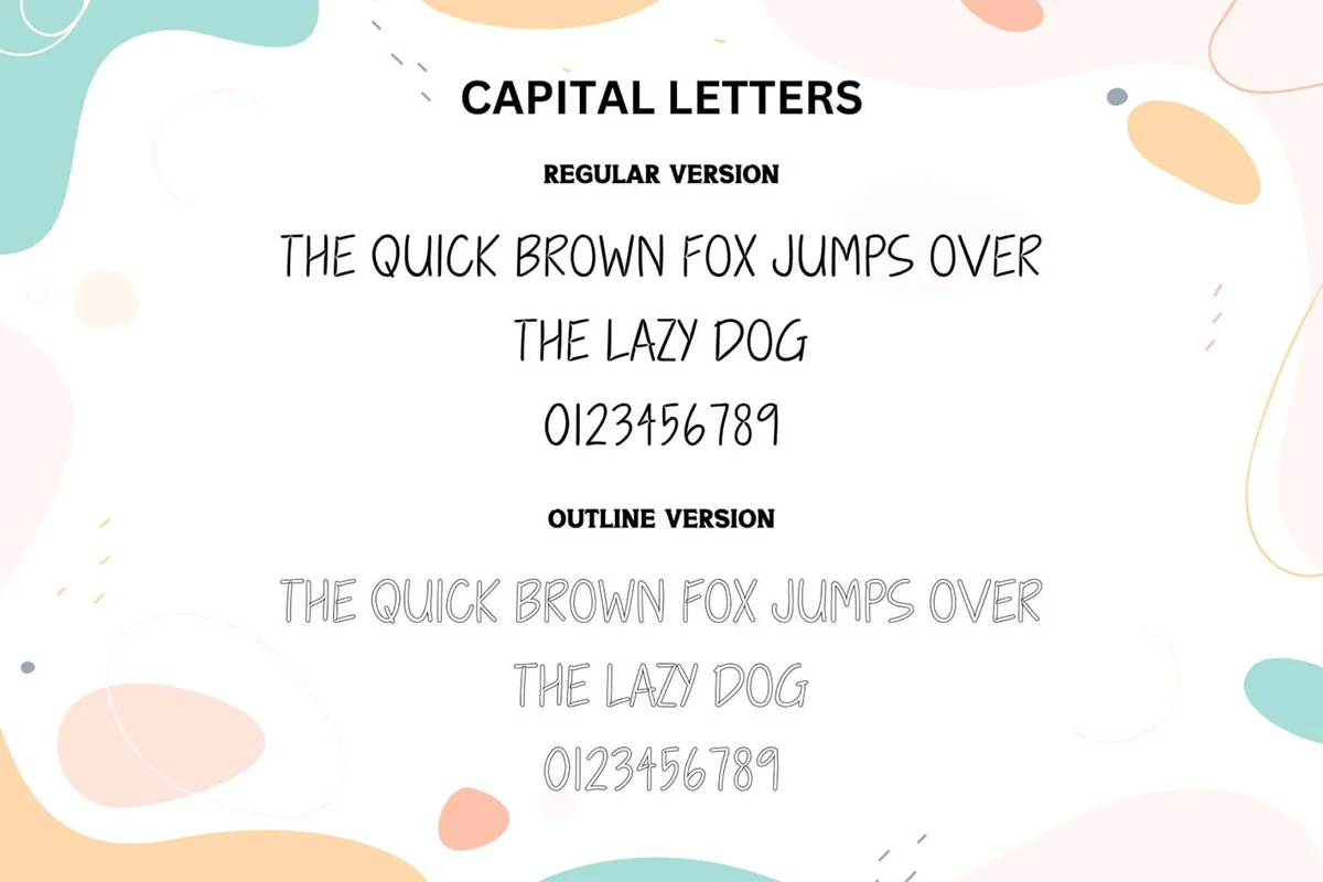 Quirlox Handmade Font Duo Preview 3
