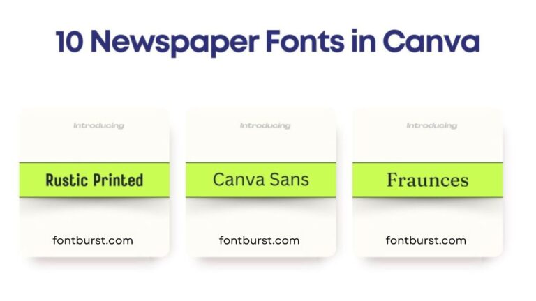 10 Newspaper Fonts in Canva