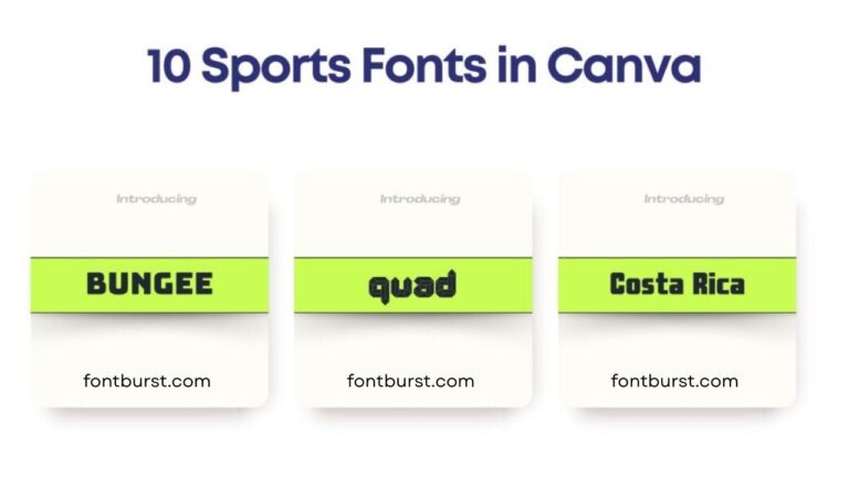10 Sports Fonts in Canva