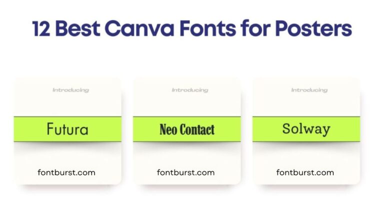 12 Best Canva Fonts for Posters