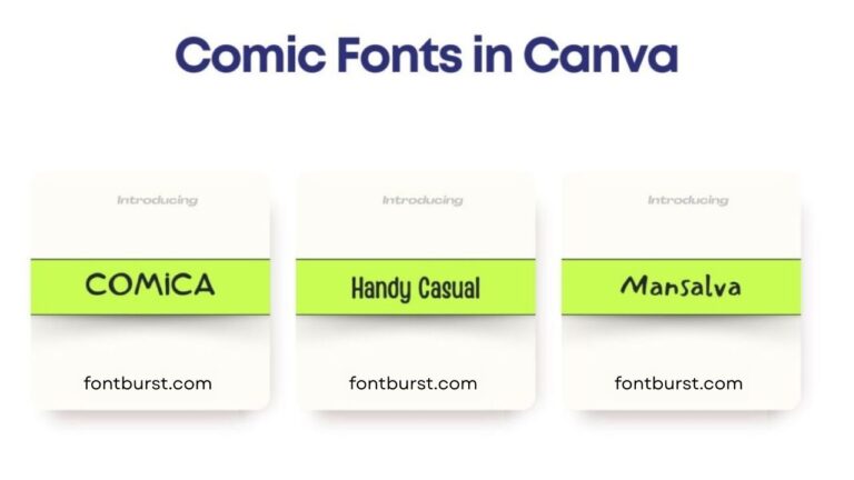 15 Comic Fonts in Canva