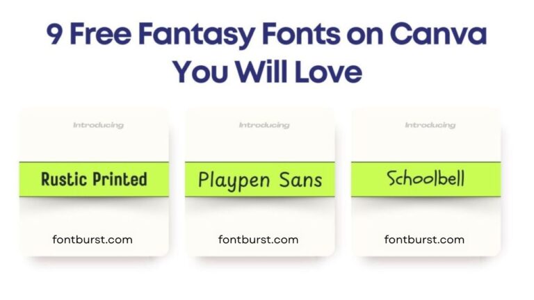 9 Free Fantasy Fonts on Canva You Will Love