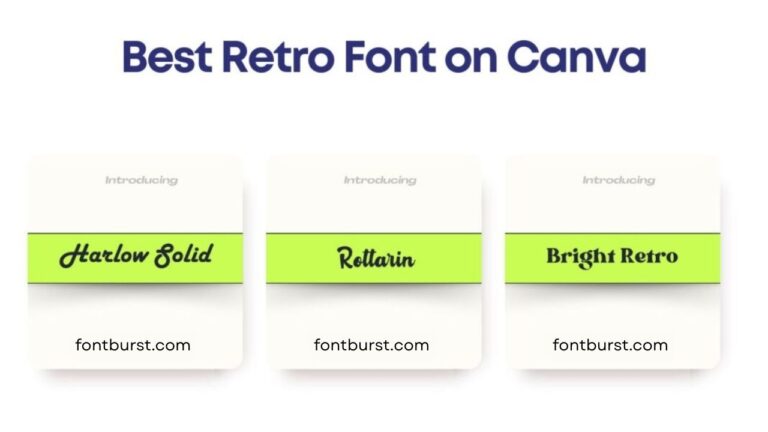 Best Retro Fonts on Canva