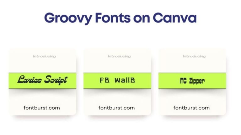 Groovy Fonts on Canva