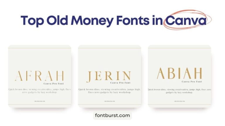 Top Old Money Fonts in Canva