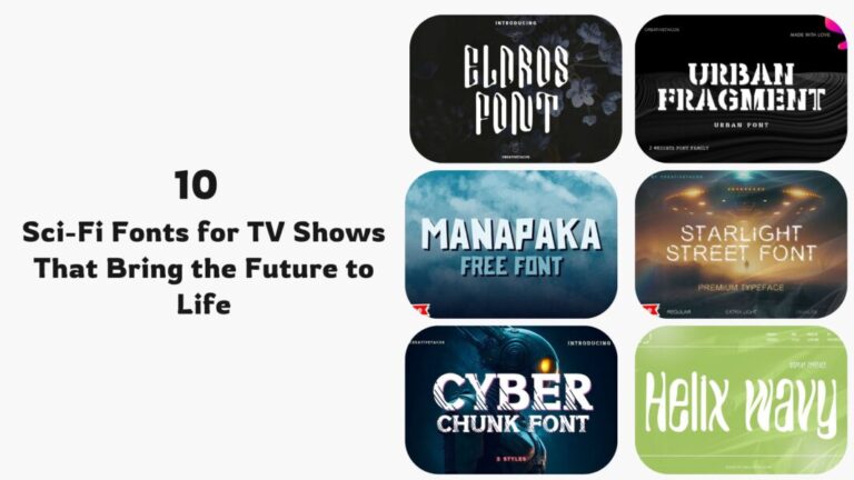 10 Sci-Fi Fonts for TV Shows That Bring the Future to Life