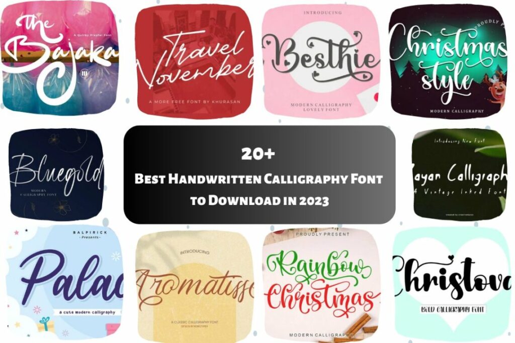 20+ Best Handwritten Calligraphy Font To Download In 2026