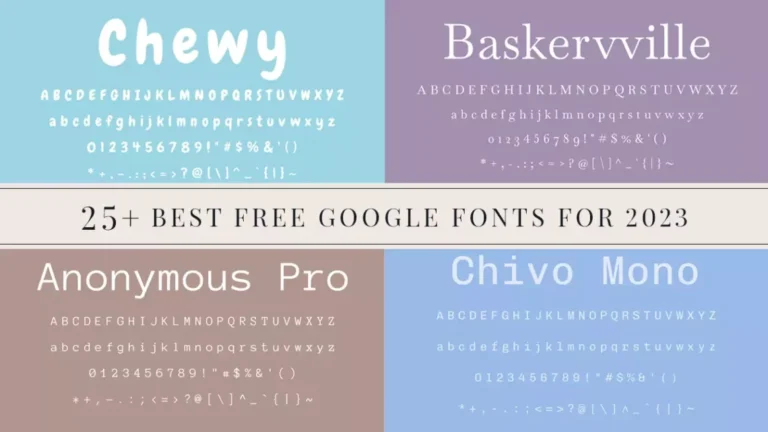 25+ Best Free Google Fonts For 2026