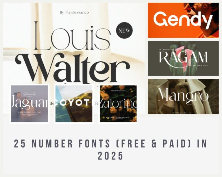 25 Number Fonts (Free & Paid) in 2026