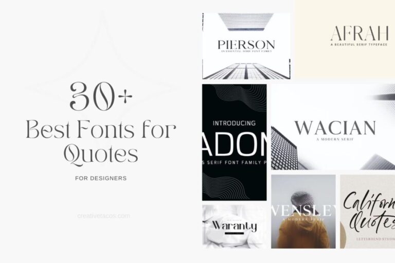 30+ Best Fonts for Quotes
