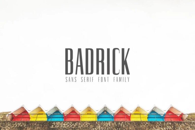 Badrick Sans Serif Font Feature Image