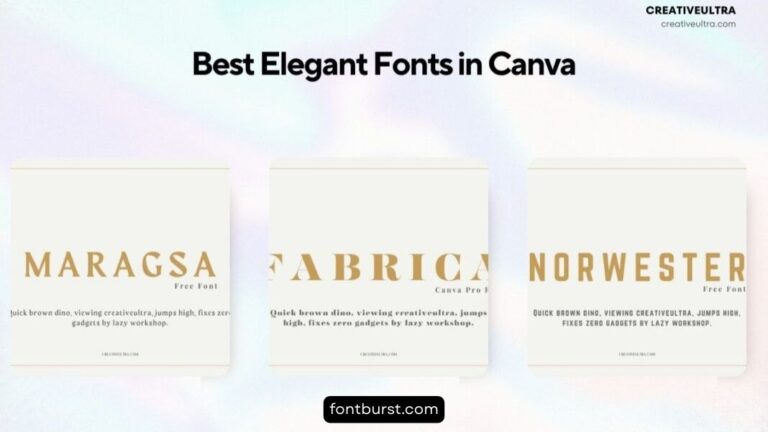 Best Elegant Fonts in Canva