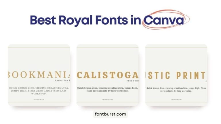 Best Royal Fonts in Canva