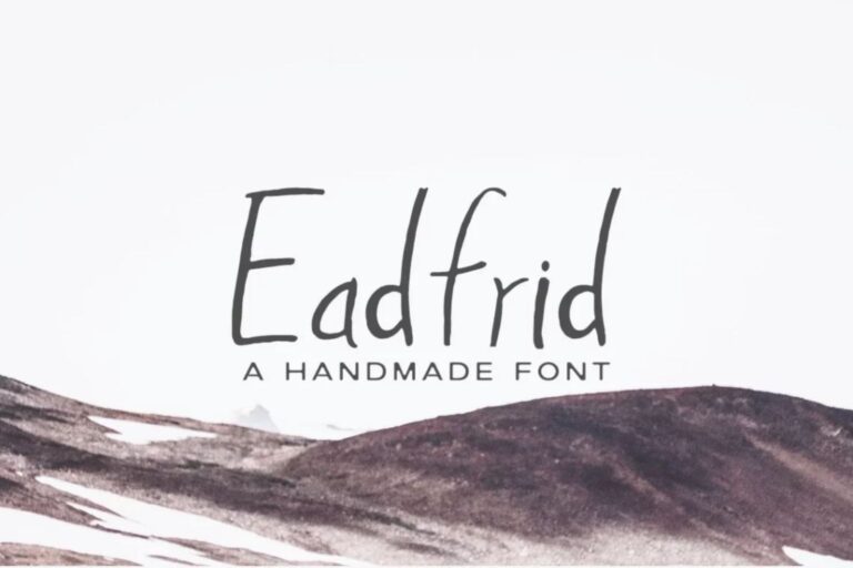 Eadrifd Handmade Font Feature Image