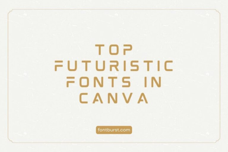 Top Futuristic Fonts in Canva