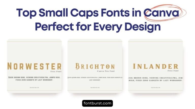 Top Small Caps Fonts in Canva Perfect for Every Design