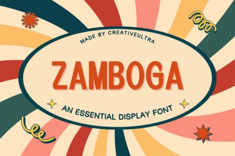 Zamboga Display Font