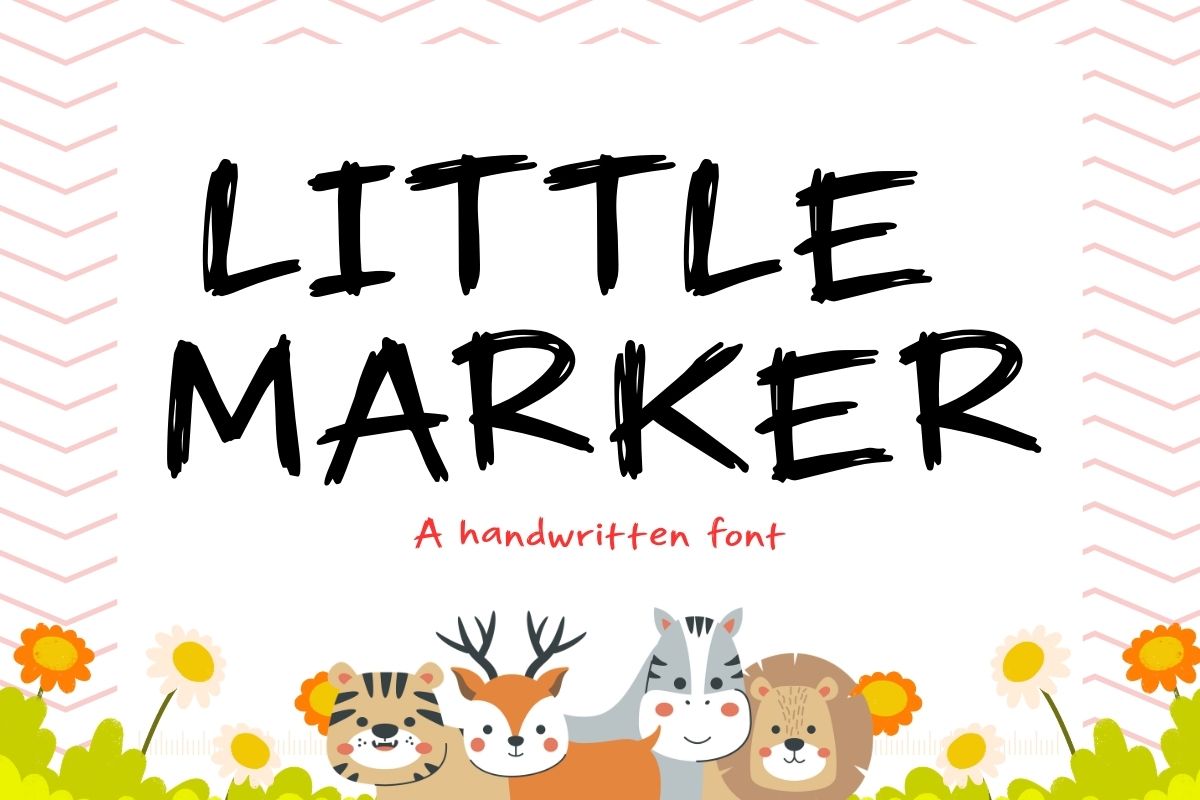 Little Marker Handmade Font Preview 4